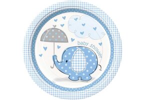 Baby Shower Boy - Borden (8 stuks)