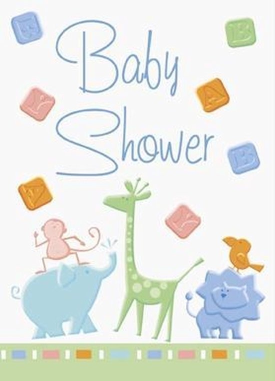 Baby shower uitnodiging giraf