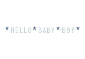 Jep-Party 'Hello Baby Boy' Blauw 100 cm Letter Slinger 437506
