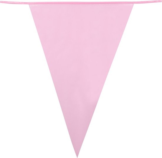 Boland - PE reuzenvlaggenlijn lichtroze Roze - Geen thema - Babyshower - Feestversiering