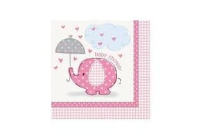Baby Shower Girl - Servetten (16 stuks)