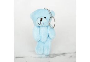 Sleutelhanger Knuffelbeertje 9cm Blauw