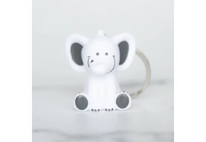 Sleutelhanger Bobar de olifant Wit