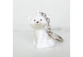 Mini Sleutelhanger Cesar de Vos Wit 5cm