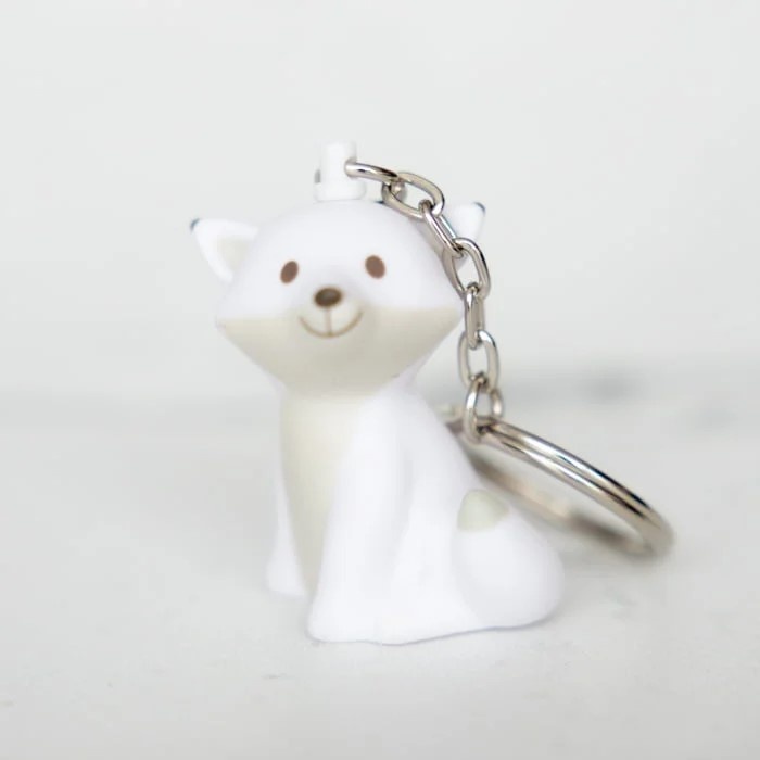 Mini Sleutelhanger Cesar de Vos Wit 5cm