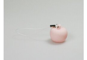 Mini sleutelhanger appel - roze