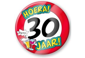 Bierviltjes Hoera 30 Jaar - 6 stuks