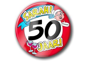 Bierviltjes Sarah 50 Jaar - 6 stuks