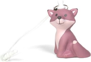 Mini sleutelhanger / telefoonhanger Cesar de Vos Oud roze