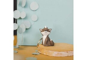 Mini Sleutelhanger Cesar de Vos Grijs 5cm