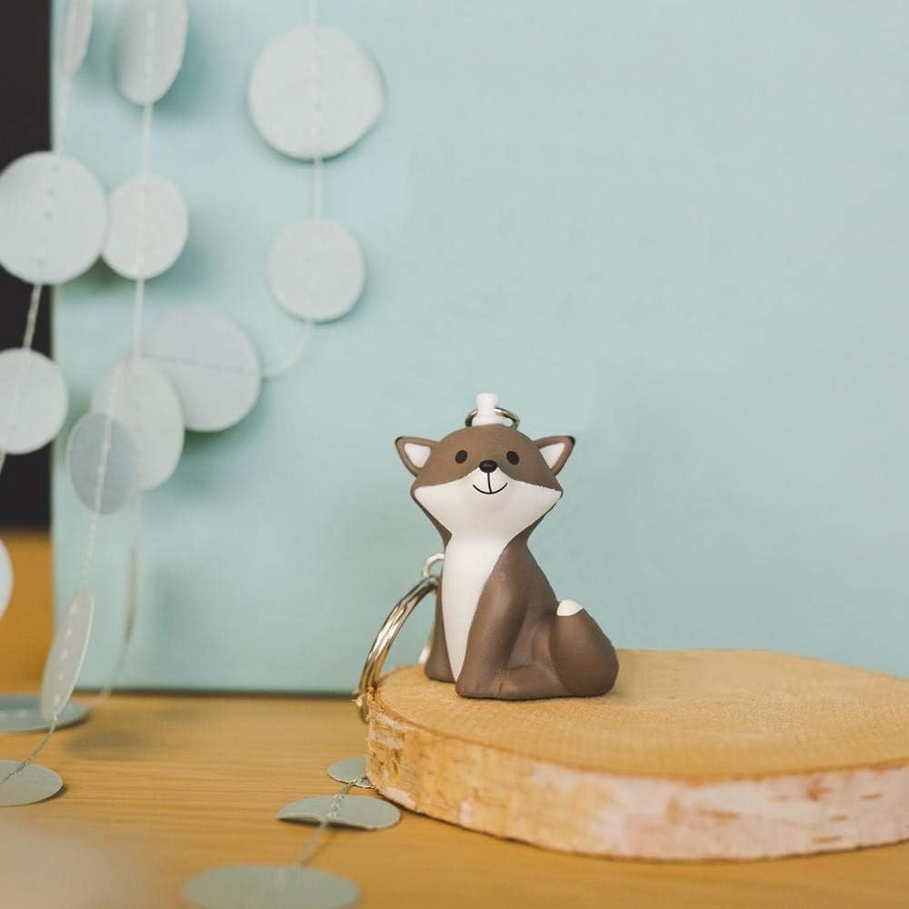 Mini Sleutelhanger Cesar de Vos Grijs 5cm