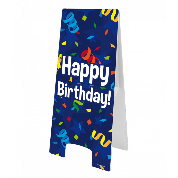 Happy Birthday Cartoon - Warningsign