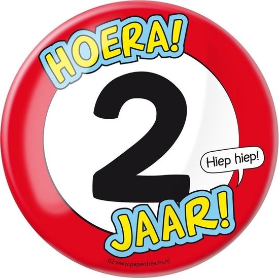 Paperdreams - Button XL - 2 Jaar