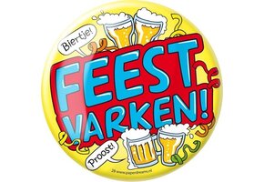 Paperdreams - Button XL - Feestvarken