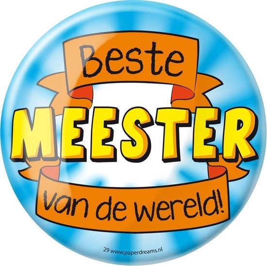 Paperdreams - Button XL - Meester