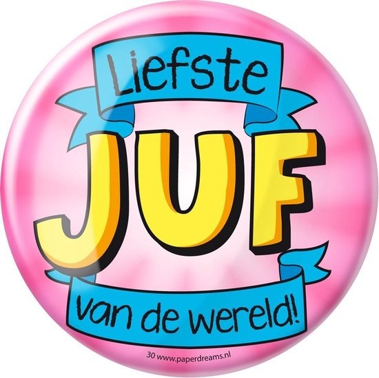Paperdreams - Button XL - Juf