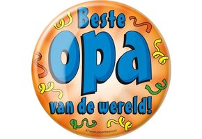 Paperdreams - XL Button - Liefste Opa - Doorsnee 10 cm