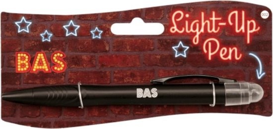 Balpen Light-up pen Bas zwart