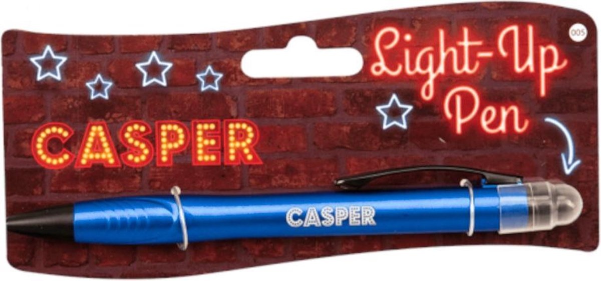 Balpen Light-up Casper Junior blauw