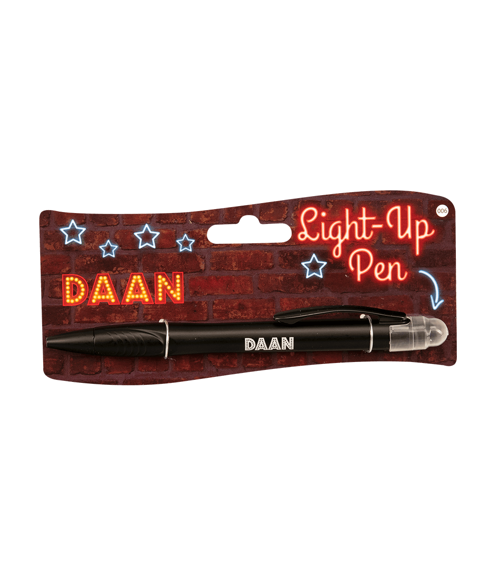 Balpen Light-up Daan Junior Zwart