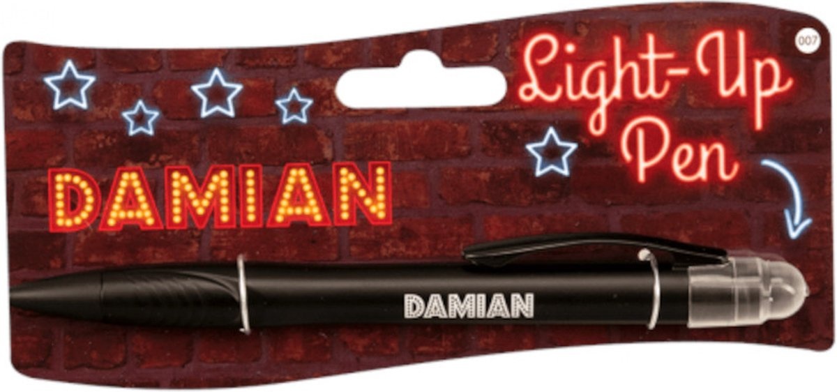 Balpen Light-up Damian Junior Zwart