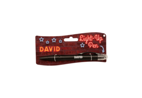 Balpen Light-Up David zwart