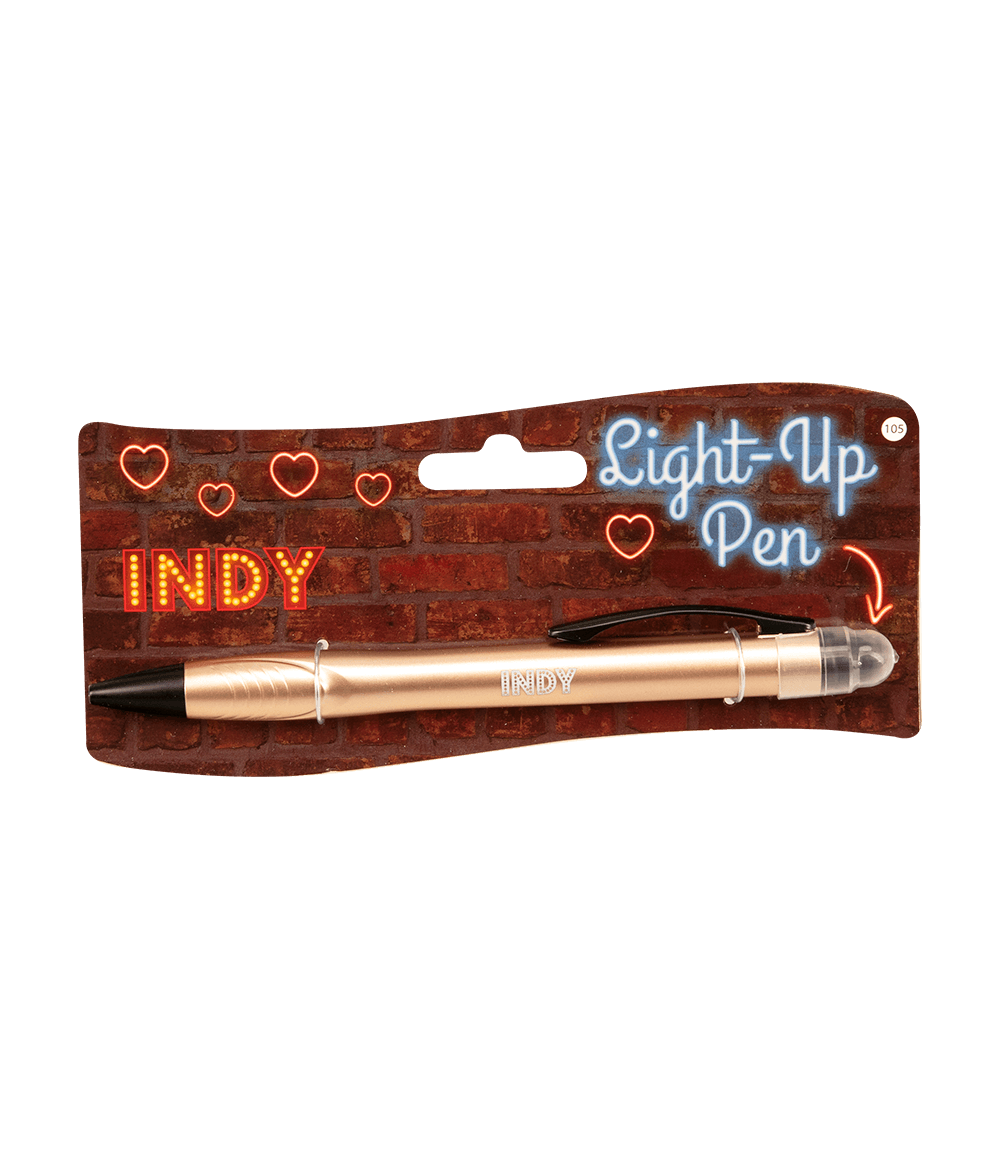 Balpen Light-Up pen Indy goud