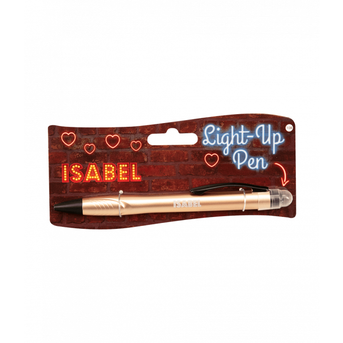 Balpen Light-Up pen Isabel goud