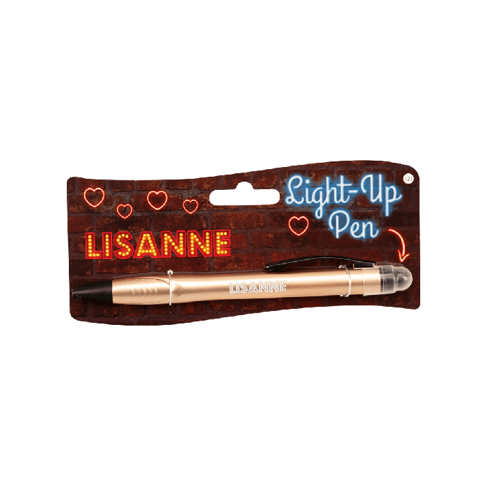 Balpen Light-Up pen Lisanne goud