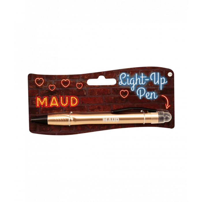 Balpen Light-Up pen Maud goud