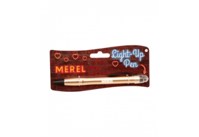 Balpen Light-Up pen Merel goud