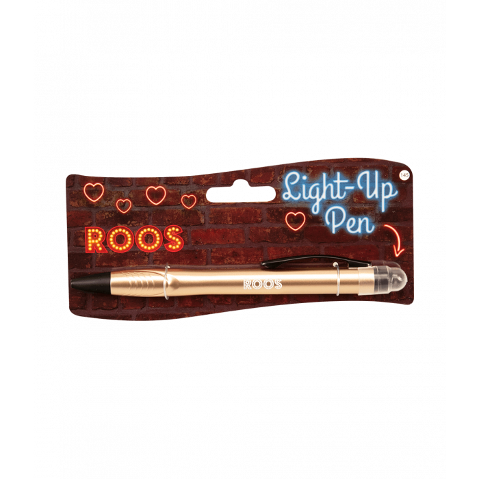 Balpen Light-Up pen Roos goud