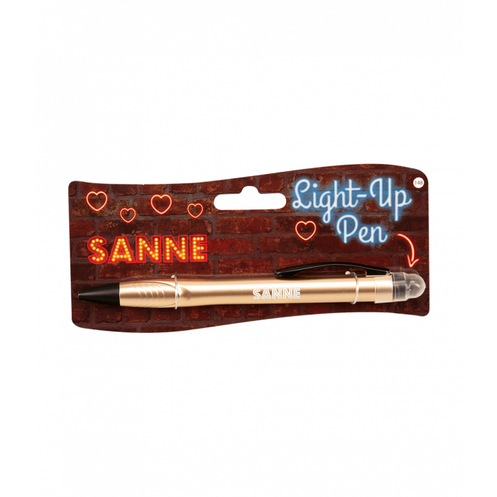 Balpen Light-Up pen Sanne goud