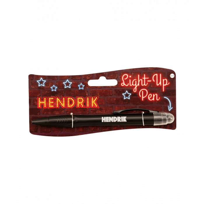 Balpen Light-Up pen Hendrik zwart