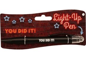 Balpen Light-Up pen You did it! zwart