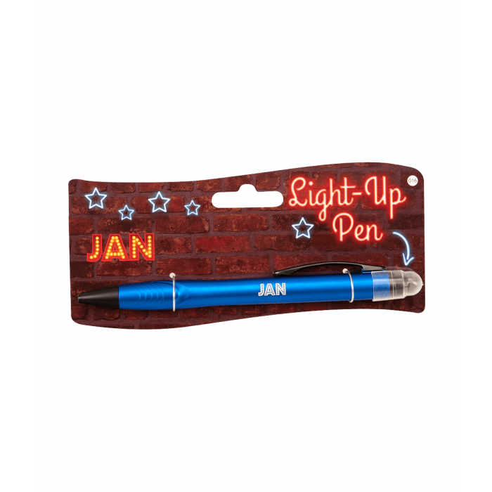 Balpen Light-Up pen Jan blauw