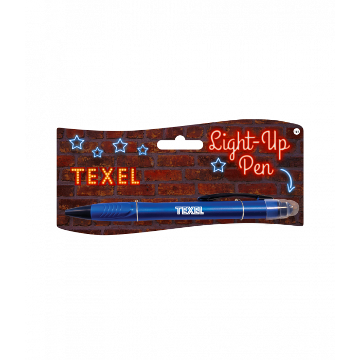 Balpen Light-Up pen Texel blauw