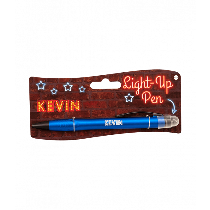 Balpen Light-Up pen Kevin blauw