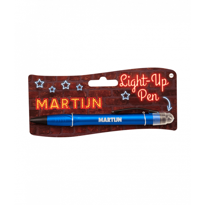 Balpen Light-Up pen Martijn blauw