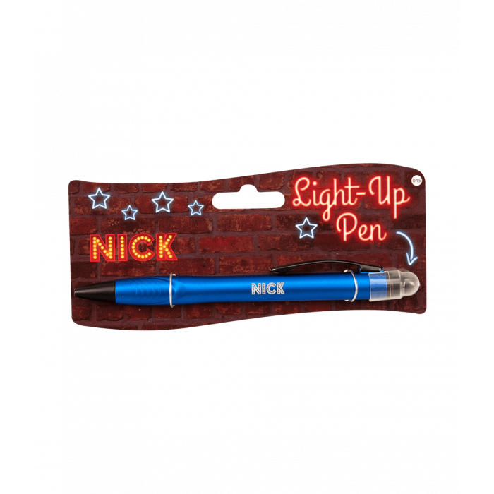 Balpen Light-Up pen Nick blauw