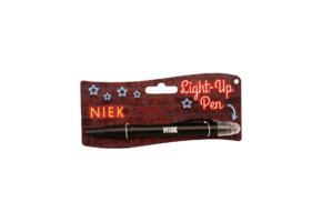 Balpen Light-Up pen Niek zwart