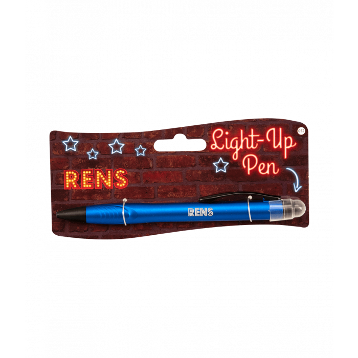 Balpen Light-Up pen Rens blauw