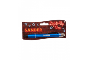 Balpen Light-Up pen Sander blauw