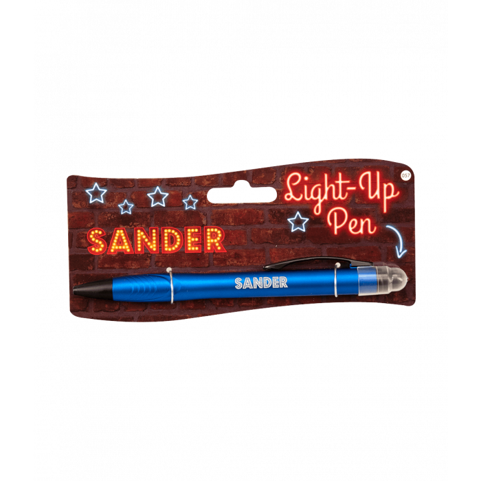 Balpen Light-Up pen Sander blauw