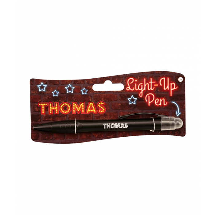 Balpen Light-Up Thomas zwart
