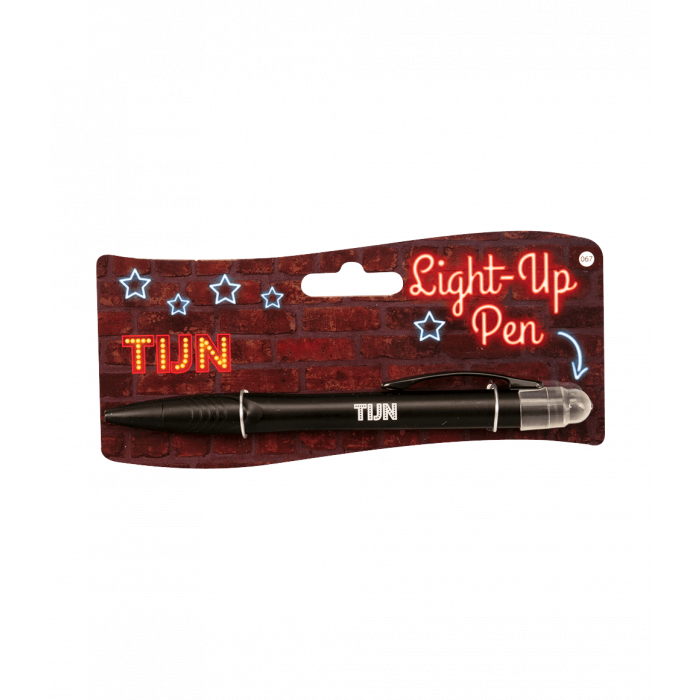 Balpen Light-Up Tijn zwart