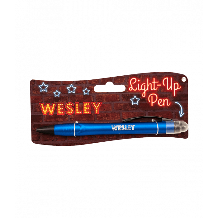 Balpen Light-Up Wesley blauw