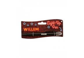 Balpen Light-Up Willem zwart
