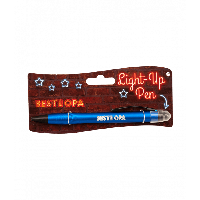 Balpen Light-Up Beste Opa blauw