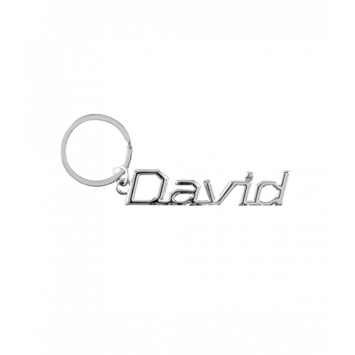 Cool car keyrings - Auto sleutelhanger met naam David